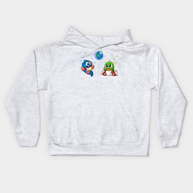 Bubble Bobble Kids Hoodie by Cblue